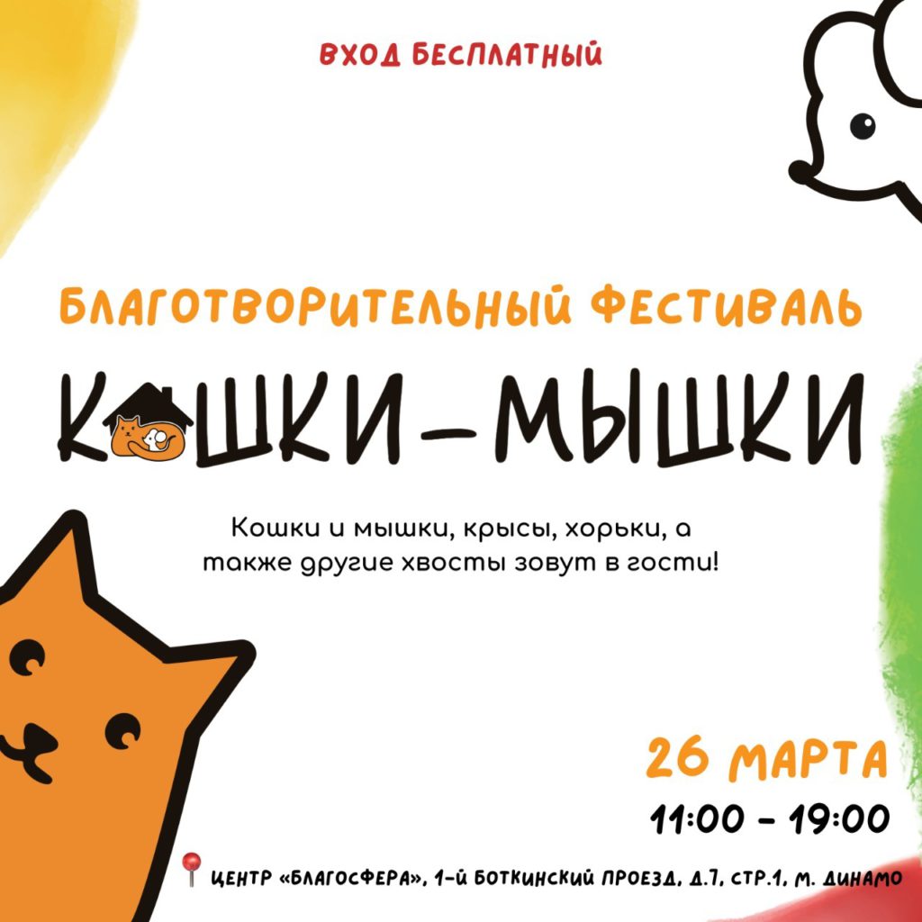 Фестиваль «Кошки-Мышки» состоится!